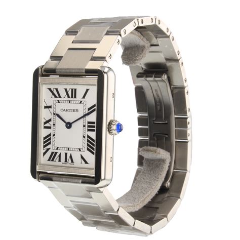 W5200014 Cartier Tank Solo Silver Dial Quartz Watches